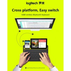 Bàn phím Bluetooth Logitech K480 (920-006380) (Đen) Bàn phím Bluetooth không dây cao cấp Logitech K480 cho máy tính, điện thoại, máy tính bảng – Logitech K480 Bluetooth Keyboard Mobile Mac Tablet Laptop Multi-Device thin Mini mute keyboard with PC