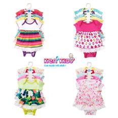 (MẪU MỚI) COMBO 5 Body váy chất đẹp nhiều màu cho bé (s1 – s4) – 5 bộ