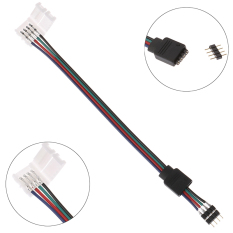 Vesaa 15cm 5050 RGB 4 pin LED Strip ánh sáng kết nối Strip để Power Adapter kết nối