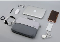 Túi kiêm cặp chống sốc cho Laptop , Macbook.Brinch(bản 6,5cm)