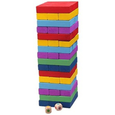 Boardgame Rút Gỗ Màu Jenga cỡ lớn 30cm