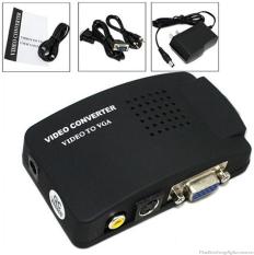 Bộ Chuyển Đổi Tín Hiệu Từ AV Sang VGA ,Bộ chuyển đổi AV sang VGA – Thiết bị chuyển đổi tín hiệu AV sang VGA – Bộ chuyển đổi AV S – Video sang VGA – màu ĐEN