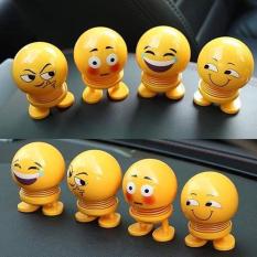 Combo 6 thú nhún Emoji lò xo hình biểu tượng cảm xúc