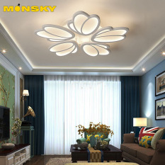 Đèn trần MONSKY LISE LED trang trí nội thất – 3 chế độ ánh sáng – kèm điều khiển từ xa hiện đại
