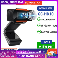 Webcam máy tính HD 1080P Có MIC dùng cho laptop, PC cổng USB, webcam pc dùng để học trực tuyến livestream, gọi videocall, họp zoom