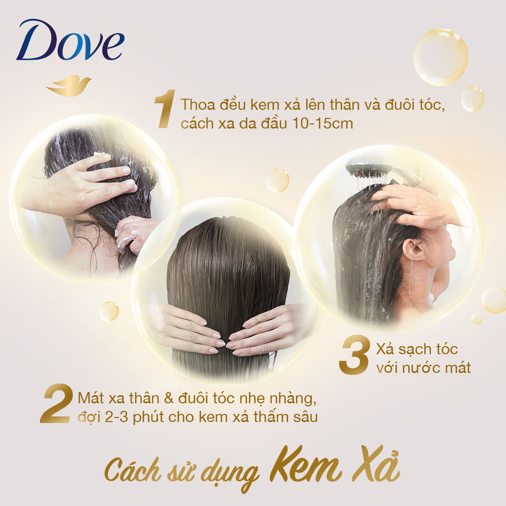 Combo Dầu gội, Kem xả phục hồi tóc Dove Phục Hồi Hư Tổn cho tóc suôn mượt, khỏe đẹp 640g,...