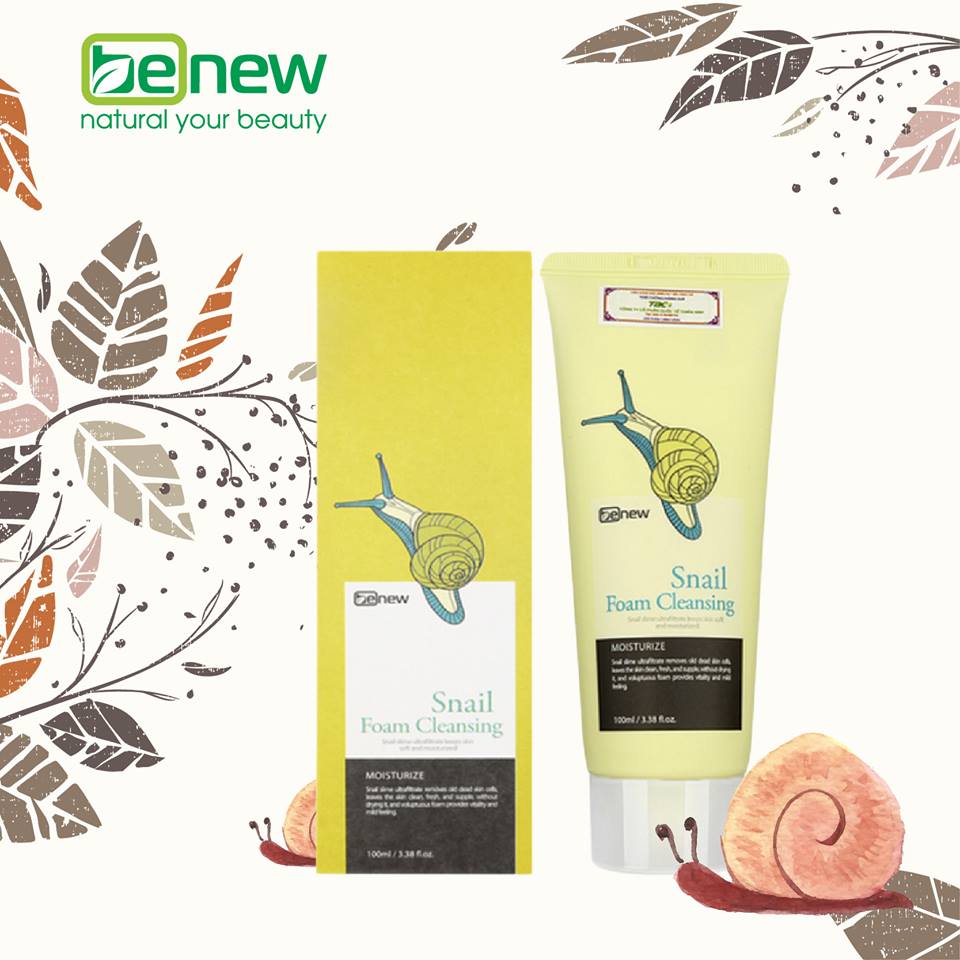 Sữa rửa mặt ốc sên Benew Snail Foam Cleansing 100ml