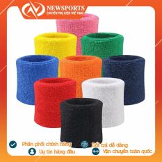 Băng Cổ Tay Thể Thao Thấm Mồ Hôi Co Giãn Thoáng Khí Mềm Mại Sport Fitnes (Không Logo)