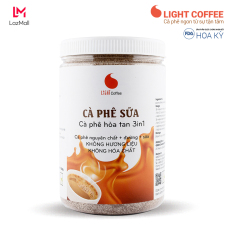 Cà phê sữa 3in1 Light Coffee không hương liệu – Hũ 500gr
