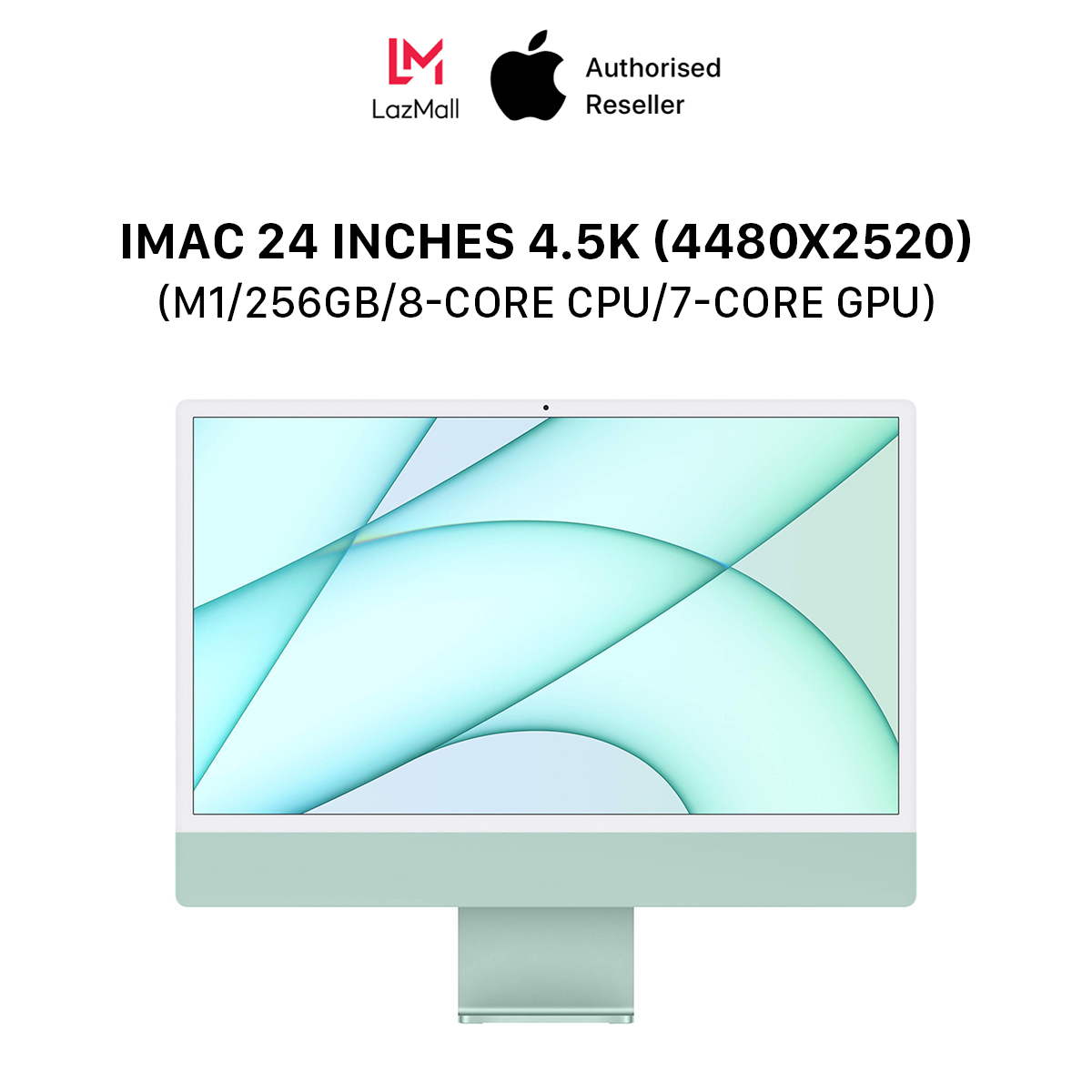 iMac 24 inches 4.5K (4480×2520) M1 Chipset (8GB & 16GB / 256GB / 8-Core CPU / 7-Core GPU) l HÀNG CHÍNH HÃNG