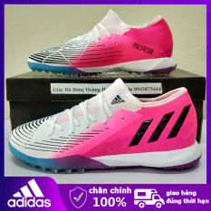 【Lincoln Sports】Giày bóng đá Adidas，Giày đá bóng Predator edge.3 TF hồng