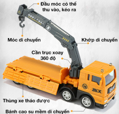 Xe đồ chơi mô hình, xe tải nâng hàng KAVY cho bé chất liệu nhựa an toàn, kích thước lớnn
