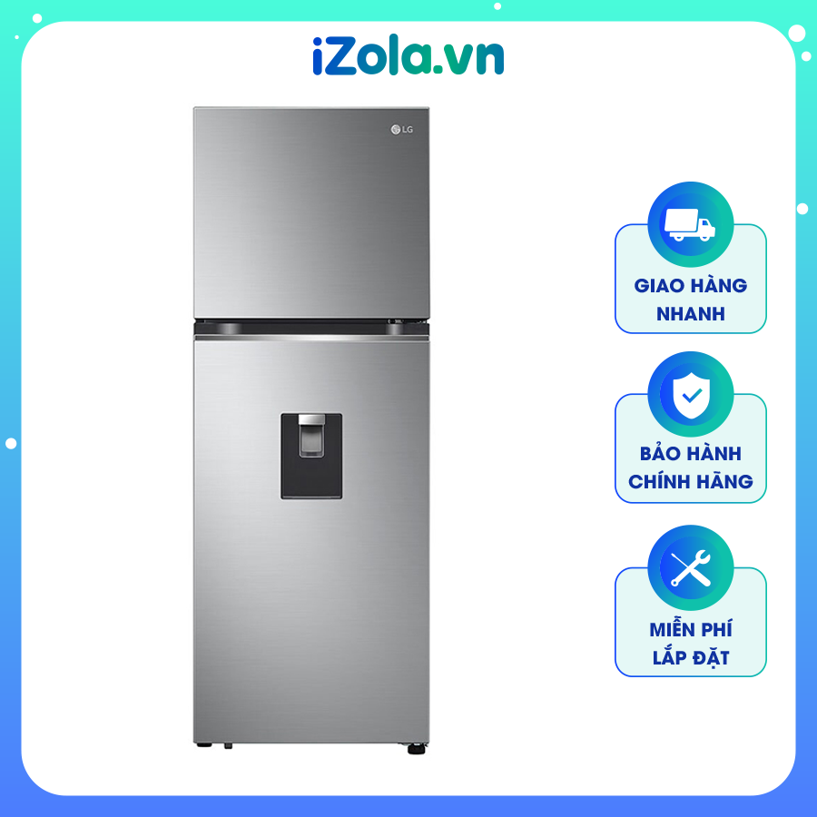 [Giao tại HCM] Tủ lạnh LG Inverter 314 Lít GN-D312PS – Lấy nước bên ngoài – Khay đá di động – Làm lạnh đa chiều