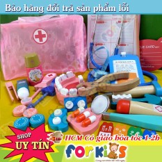 Đồ Chơi Bác Sĩ Gỗ Cho Bé Đồ Chơi Khám Răng Nha Khoa Cho Trẻ Em