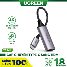 Cáp chuyển USB TYPE C sang HDMI 20cm UGREEN 70444 – Hãng phân phối chính thức