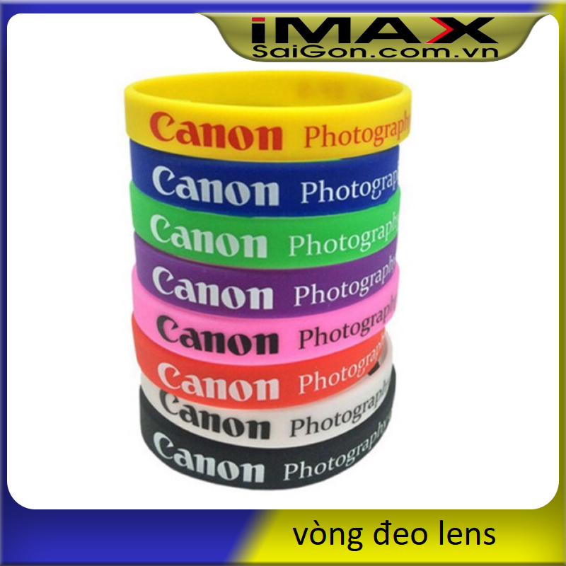 [HCM]Vòng cao su đeo lens Canon nhiều màu(giao màu ngẫu nhiên)