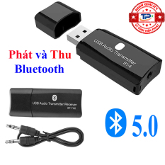 USB Thu và Phát âm thanh Bluetooth 5.0 2 trong 1 BT-TX6 Music Audio Receiver Transmitter Dongle biến Loa, Amply, PC và Laptop thường thành có bluetooth