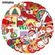 50 miếng dán hình ông già Noel Jettingbuy chủ đề giáng sinh dùng dán hành lý, ván trượt, máy tính xách tay, đàn ghi-ta – INTL