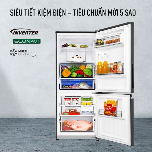 [GIAO HÀNG XUYÊN TẾT]Tủ Lạnh Panasonic inverter 255 lít NR-SV280BPKV - HÀNG CHÍNH HÃNG