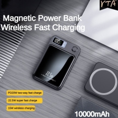 ♦✵ 15W Wireless Fast Charger For Magsafe Magnetic Portable External Auxiliary Battery Pack 10000mAh for iPhone 12 13 14 Power Bank
