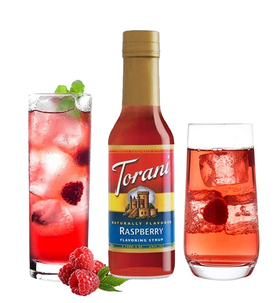 Torani Classic Siro Pha Chế Vị Phúc Bồn Tử Raspberry Syrup 150ml Mỹ