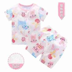 Bộ quần áo cotton giấy tay ngắn cho bé trai và bé gái từ 0 đến 3 tuổi hàng Quảng Châu( Nhiều mẫu ngẫu nhiên)