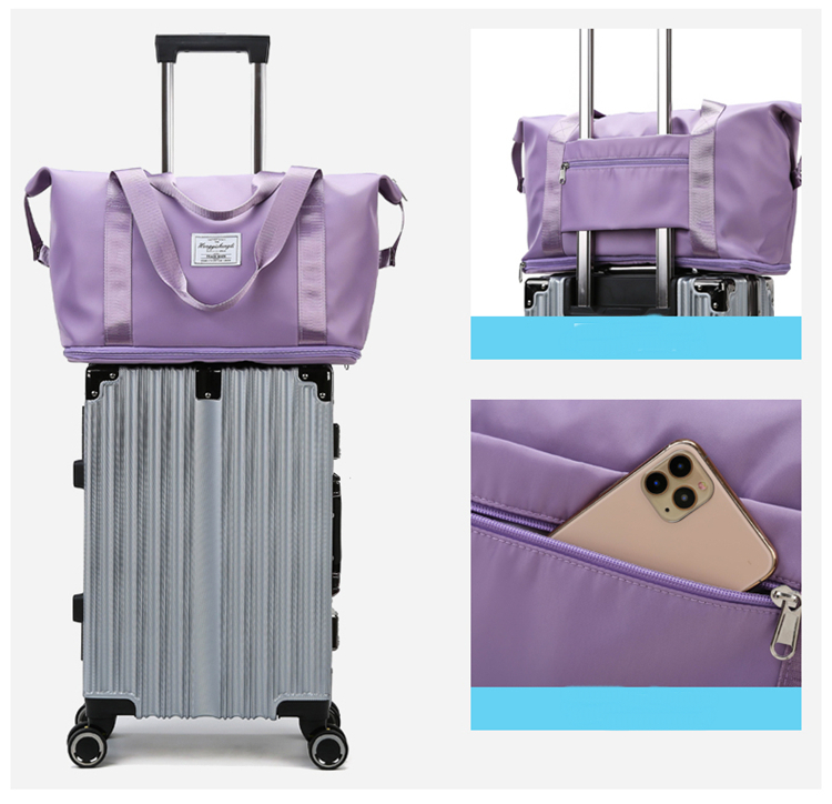 Túi xách du lịch chất liệu vải dù chống thấm nước size đại quai đeo chắc chắn