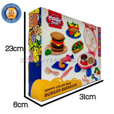 Đồ chơi đất nặn cho bé làm kem, làm hamburger, mẫu nặn nha khoa nhiều màu an toàn cho bé trên 1 tuổi / đất sét cho bé – Đồ khuyến mãi giá tốt