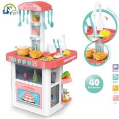 Đồ chơi nấu ăn 40 món có tủ lạnh và máy hút mùi cao cấp 889-59 BBT Global