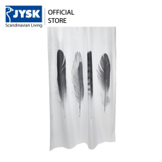 Rèm phòng tắm JYSK Totra polyester150x200cm (Đen/trắng)