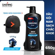 Dầu gội cho tóc sạch chắc khỏe dành cho nam giới Dashing Click Men Shampoo 650g – Tặng nón