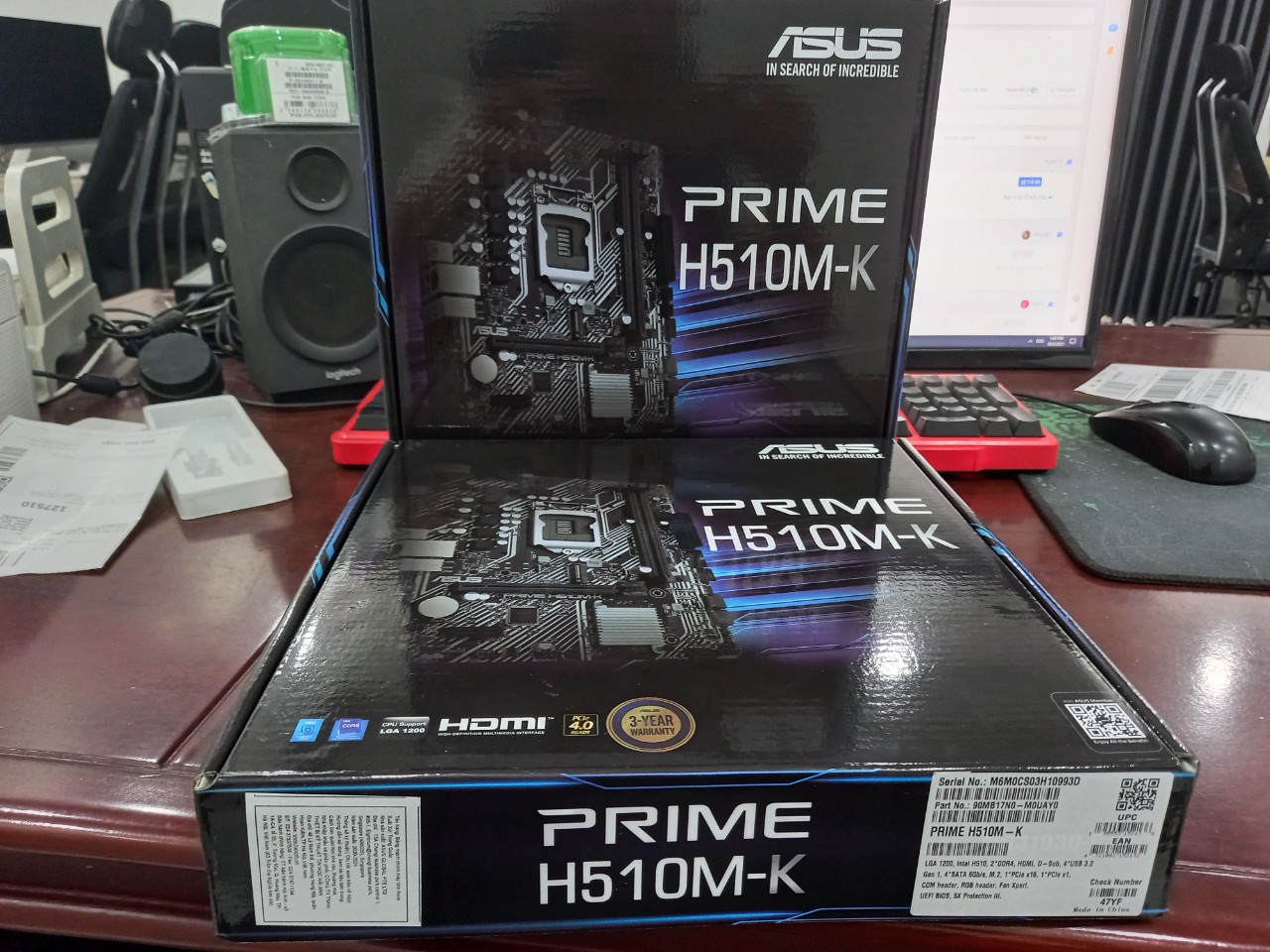 Mainboard ASUS PRIME H510M-K (Intel H510, Socket 1200, m-ATX, 2 khe Ram DDR4, cổng HDMI) CHÍNH HÃNG NEW 100% BH...