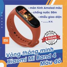 Vòng đeo tay thông minh theo dõi sức khỏe Xiaomi Mi Band 4 / Đồng hồ thông minh MiBand 4 Đen / Đỏ / Mận / Xanh