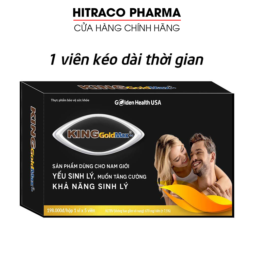 Tăng cường sinh lý nam 1h từ thảo dược KING GOLD MAX giúp kéo dài thời gian, bổ thận, tăng...