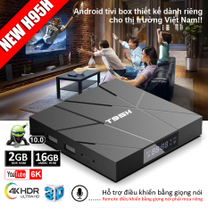 Box tivi android, tivi box, tv box xem phim 4k, bộ nhớ 16G, ram 2G, android 10.0 mới nhất, xem nhiều kênh truyền hình trong nước, bảo hành 12 tháng T95H