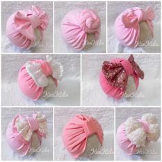 Nón/ mũ Turban loại đẹp nhiều màu cho bé (5-12kg) – 1 cái