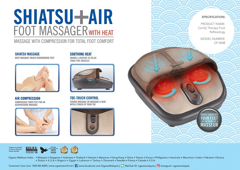 [OGAWA] Máy massage chân Comfy Therapy