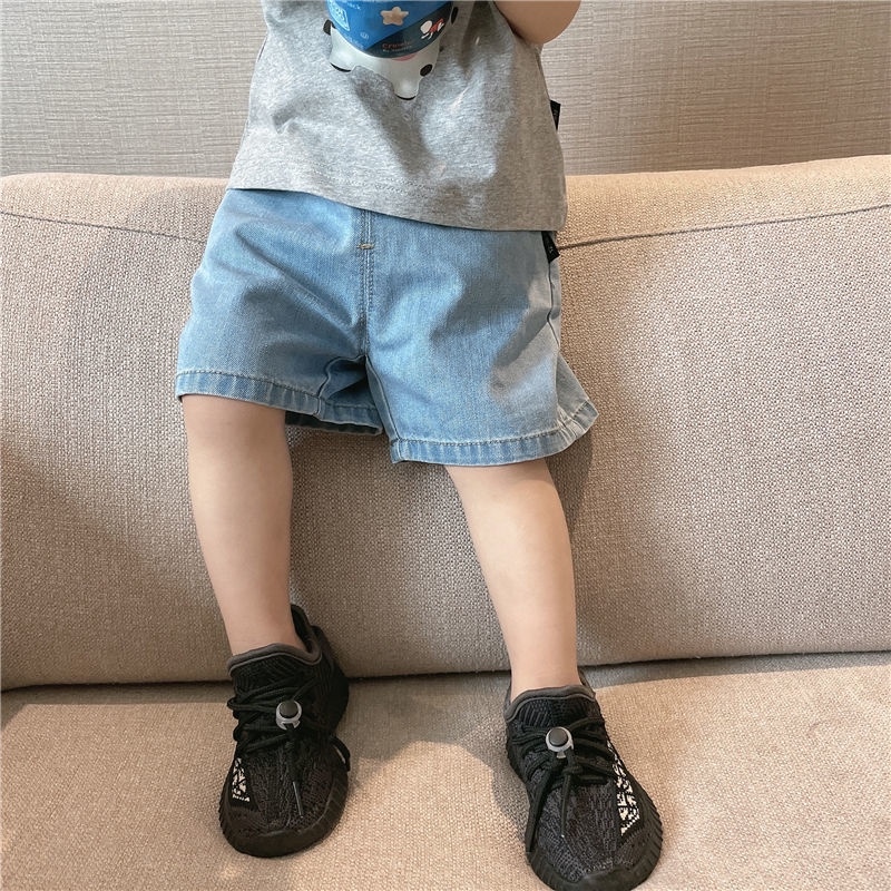 Quần short denim phong cách Hàn Quốc thời trang xuân hè mới 2023 dành cho bé trai