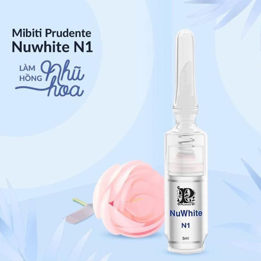 Kem làm hồng nhũ hoa Nuwhite N1 Mibiti Prudente Professional Lvy Shop lọ 5ml hồng tự nhiên lấy lại vẻ...