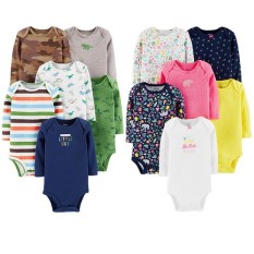 Body chip dài tay cho bé sơ sinh chất liệu cotton (0-12kg)