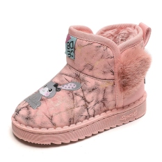 aleaty Children’s snow boots 2020 new soft bottom non-slip cotton shoes boys snow boots baby girl cotton shoes warm Korean version