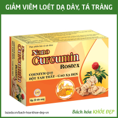 Viên tinh nghệ Nano Curcumin Gold Rostex Tam Thất Xạ Đen giảm viêm loét dạ dày, tá tràng, ung bướu – Hộp 30 viên
