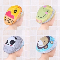 Combo 2 cái Mũ tắm chùm đầu kute dành cho nữ dùng khi tắm gội, ủ tóc, trang điểm, rửa mặt