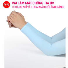 Bao tay chống nắng (1 đôi) POPO găng tay chống nắng cản tia UV, cho lái ô tô, xe máy, xe dạp, chất vải mềm mại thoáng khí