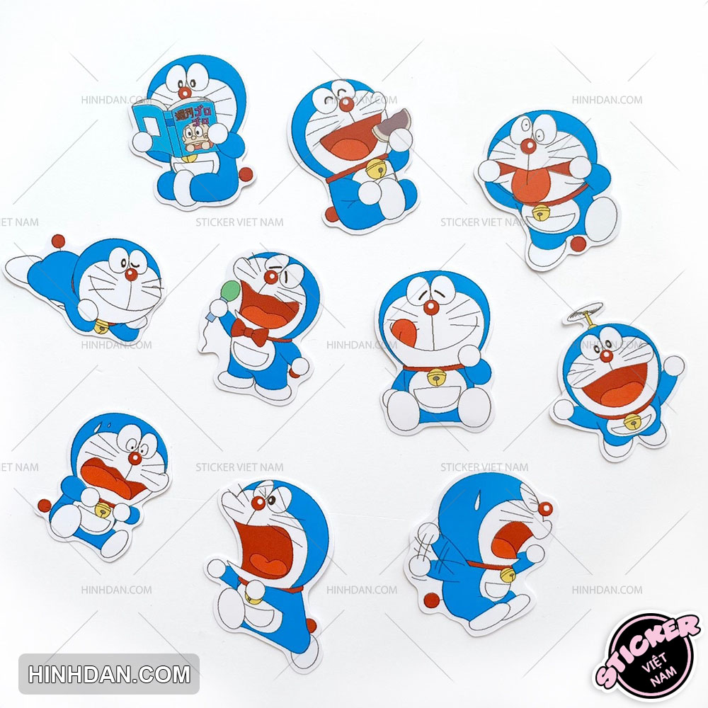 Sticker Doraemon với hình ảnh quen thuộc và độc đáo sẽ khiến cho cuộc sống của bạn trở nên thú vị và đầy màu sắc hơn. Hình ảnh Doraemon là biểu tượng của tuổi thơ và sự tình nghĩa, và bạn sẽ không thể bỏ qua nó.