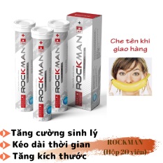 Viên sủi tăng cường sinh lý nam tăng kích thước ROCKMAN (Hộp 20 viên)