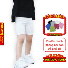 Quần Legging Đùi Mùa Hè Tiện Lợi Cho Bé Gái TULALOVE