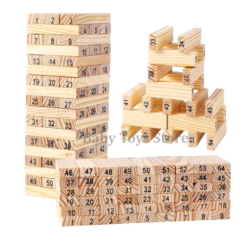 Bộ trò chơi rút gỗ loại lớn 47 thanh và loại nhỏ 54 thanh - Đồ chơi cho trẻ từ...