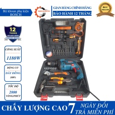 [BẢO HÀNH 24TH ] Bộ Máy khoan điện Bosch 13ly – Valy khoan tường, sắt, gỗ, bắt vít, bắn tôn…động cơ dây đồng 100% …