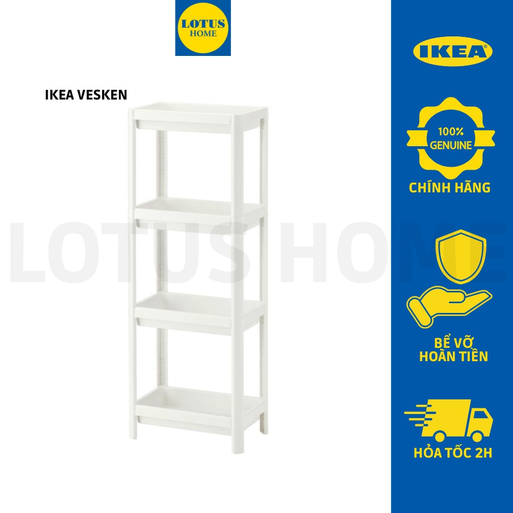 IKEA kệ 4 tầng cố định IKEA VESKEN